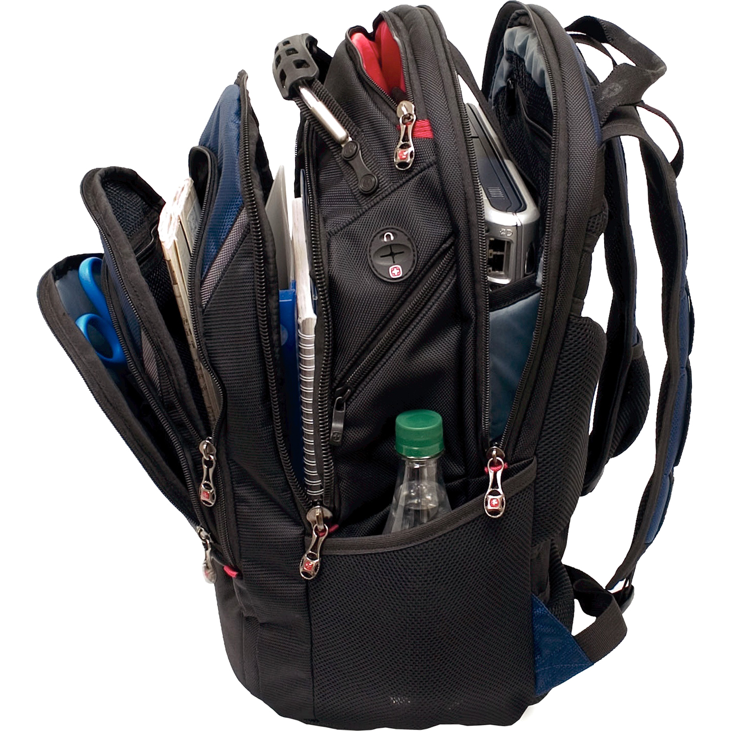 SWISS GEAR IBEX 17IN / 43 CM COMPUTER BACKPACK BLUE — left view