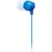 SONY MDR-EX15AP In-Ear EX Monitor Headphones with Mic & Remote, Blue | Smart Key App Compatible for Android Users