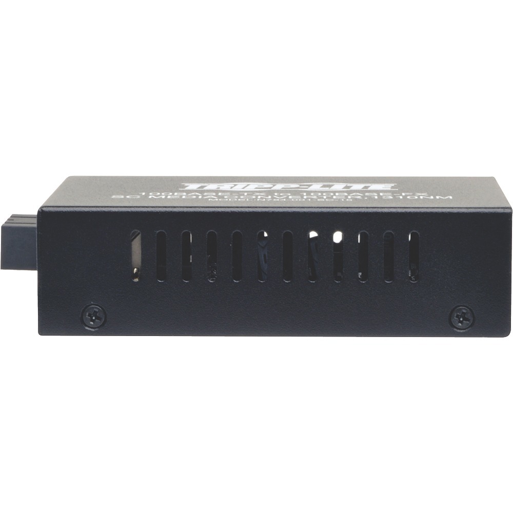 Eaton N784-001-SC-15 singlemode fiber media converter with RJ-45 and SC ports — left view