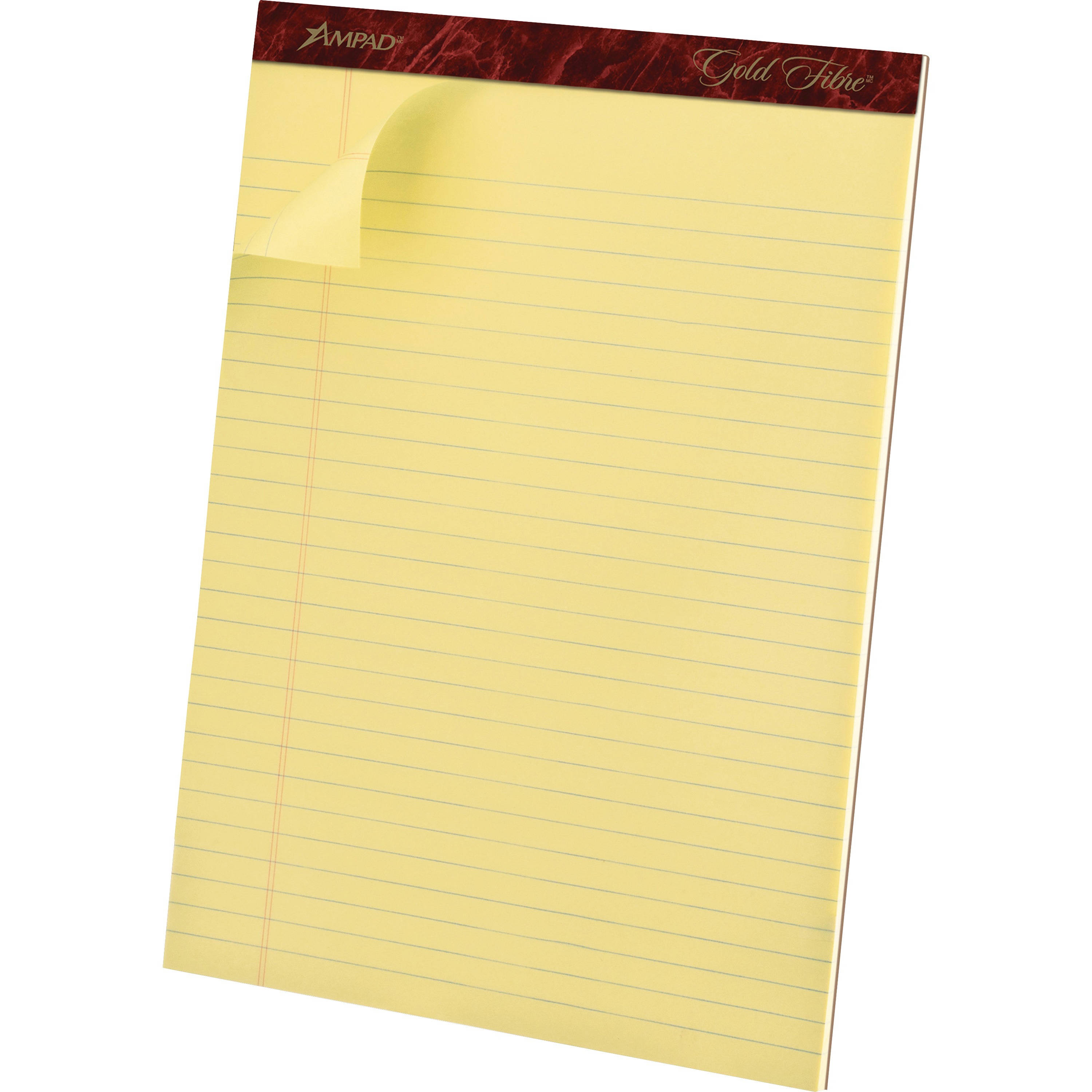 Tops Gold Fibre Premium Rule Writing Pads Letter 50 Sheets