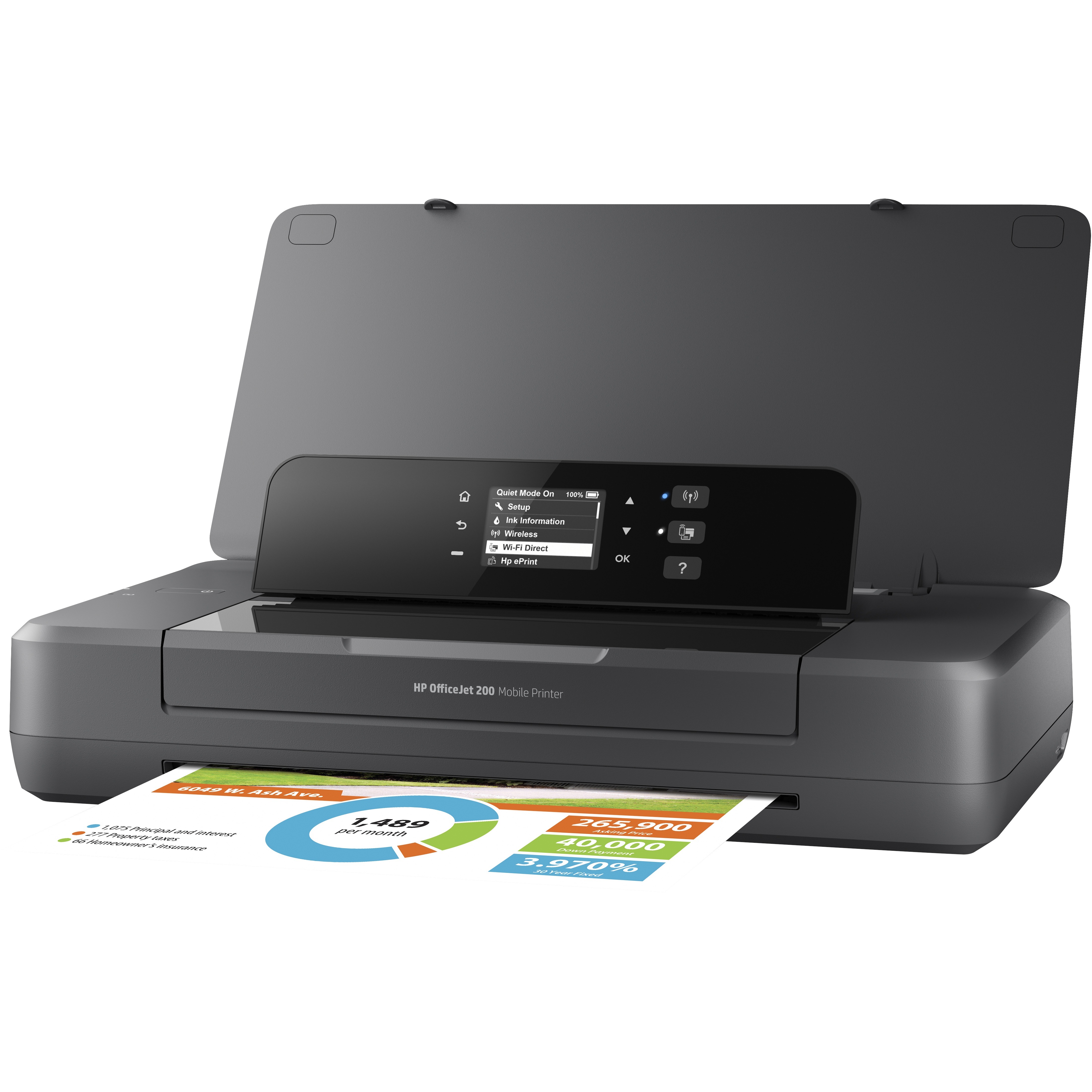 CZ993A#B1H OfficeJet 200 Mobil — left view