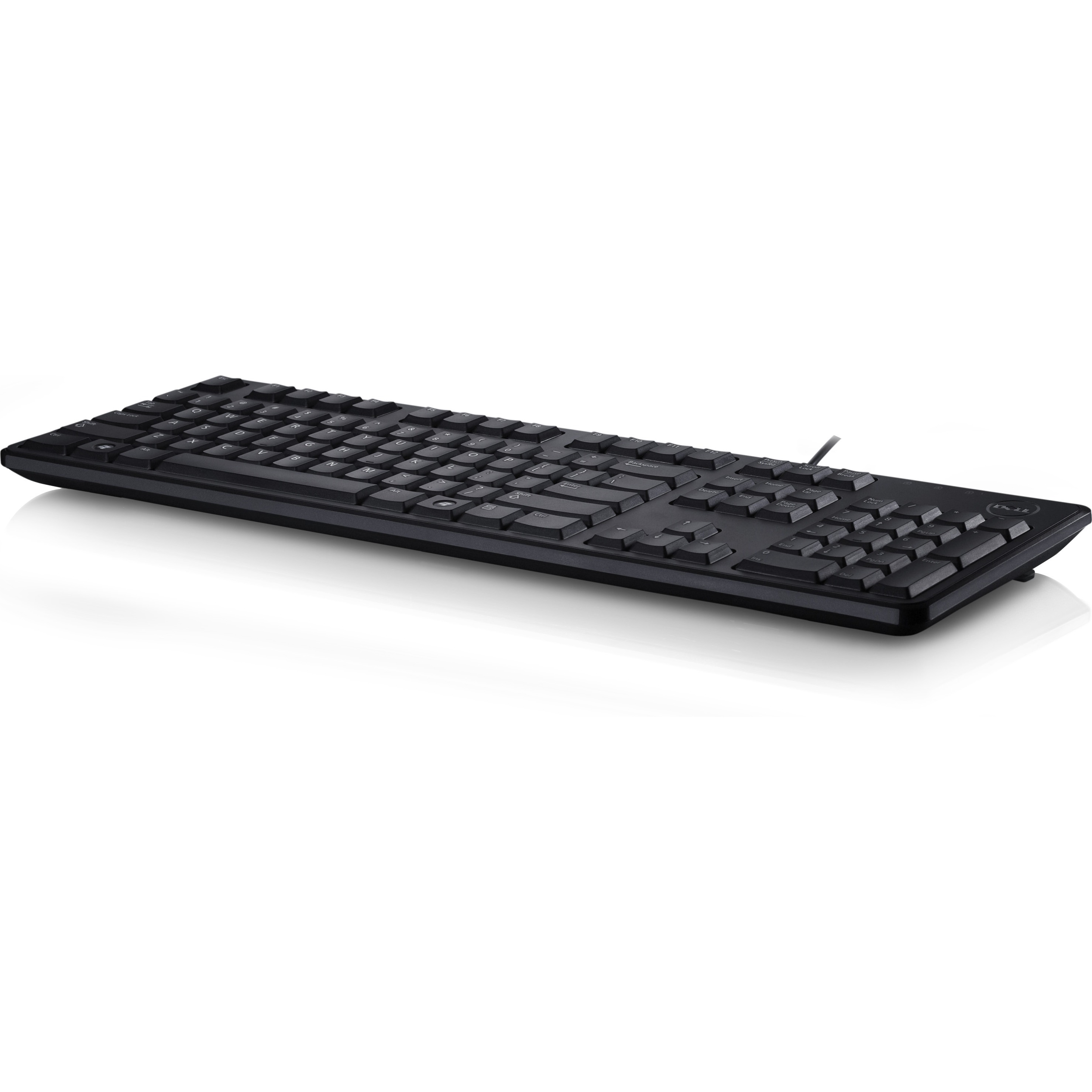 DELL SOURCING - NEW KIT DELL 104 QUIETKEY USB KEYBOARD - KB212-B - CABLE — left view