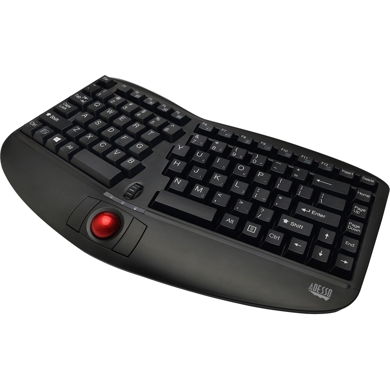 TRU-FORM MEDIA 3150 MINI ERGO TRACKBALL KEYBOARD W/ SCROLL WHEEL