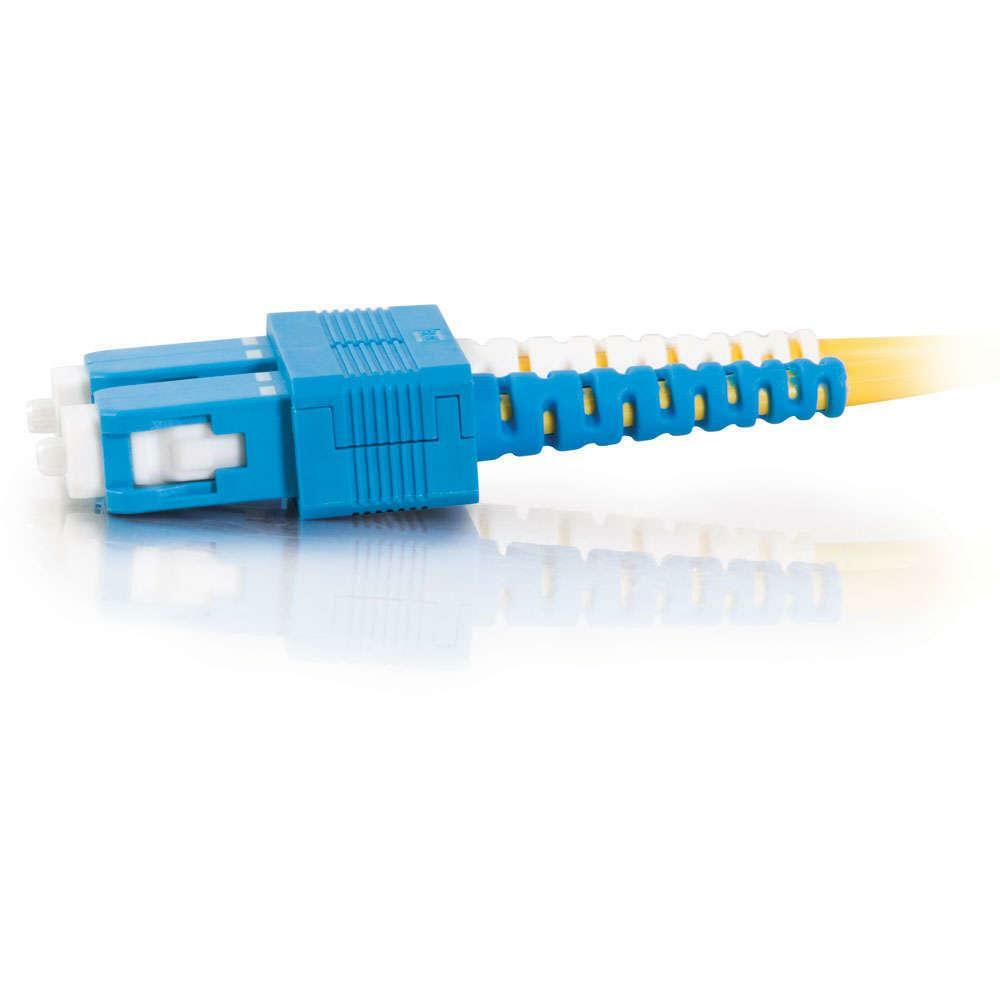 Legrand 12505 3 m fiber optic cable with SC connectors on both ends — left view