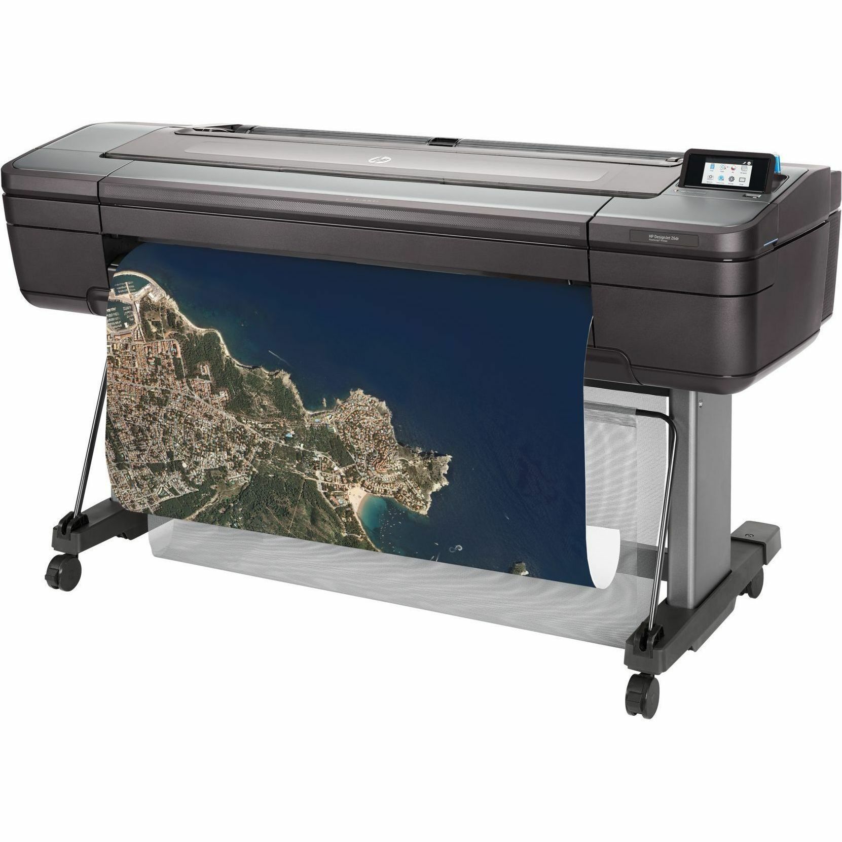 HP DesignJet Z6dr 44-inch PostScript large-format printer for color technical and presentation output — left view