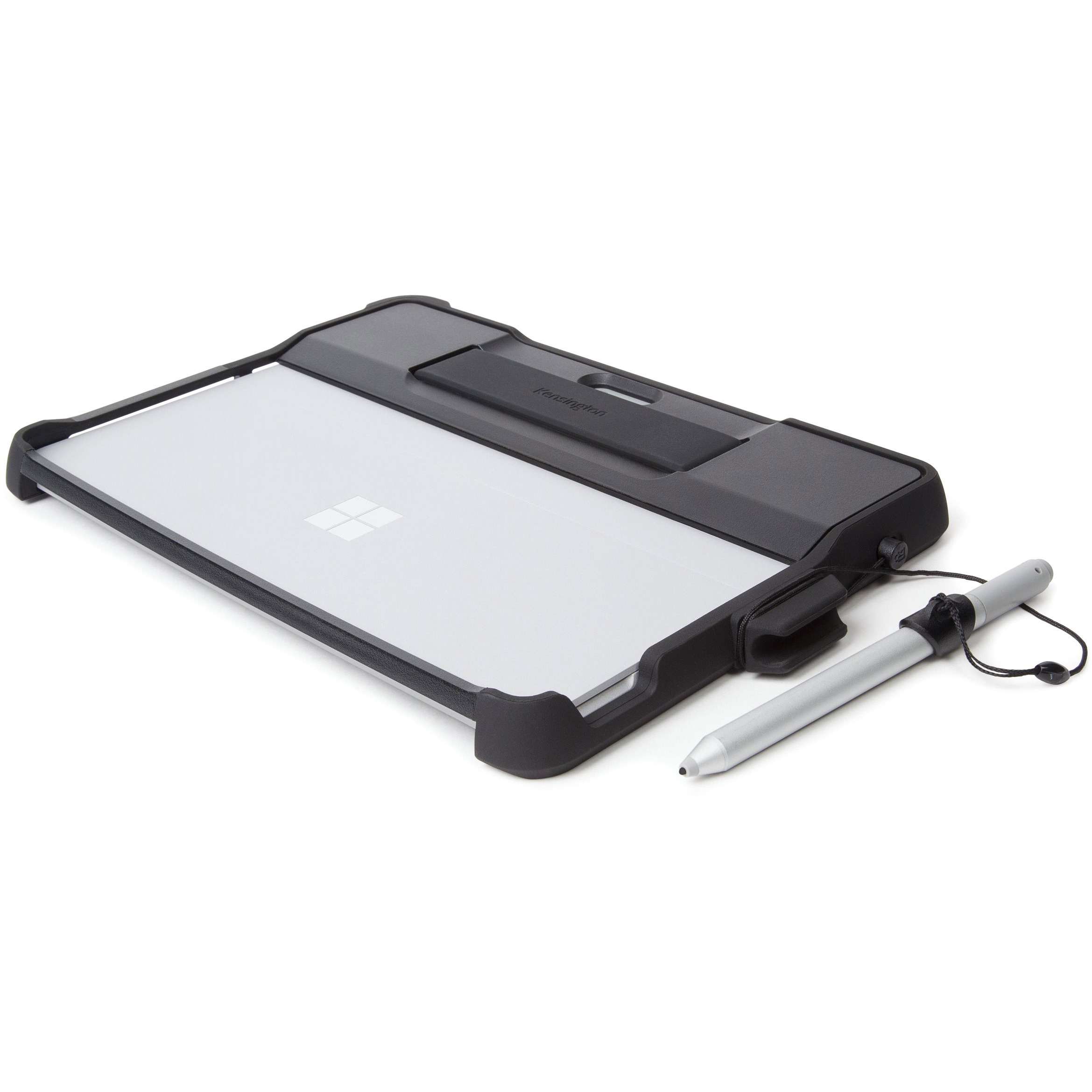 Kensington BLACKBELT rugged case for Surface Go and Surface Go 3 in black — left view