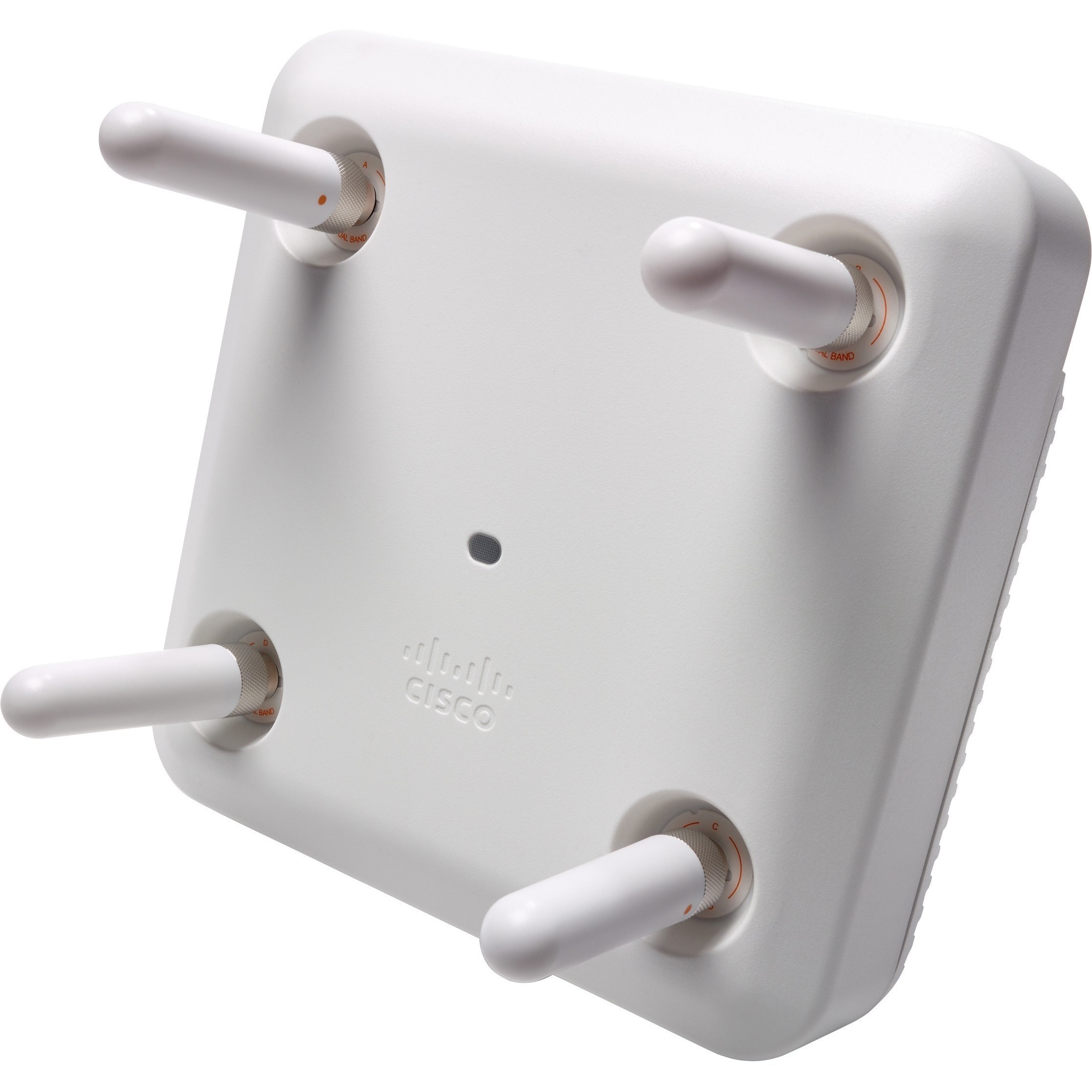 Cisco AIR-AP2802E-F-K9 indoor access point with external antennas and dual Gigabit Ethernet — left view