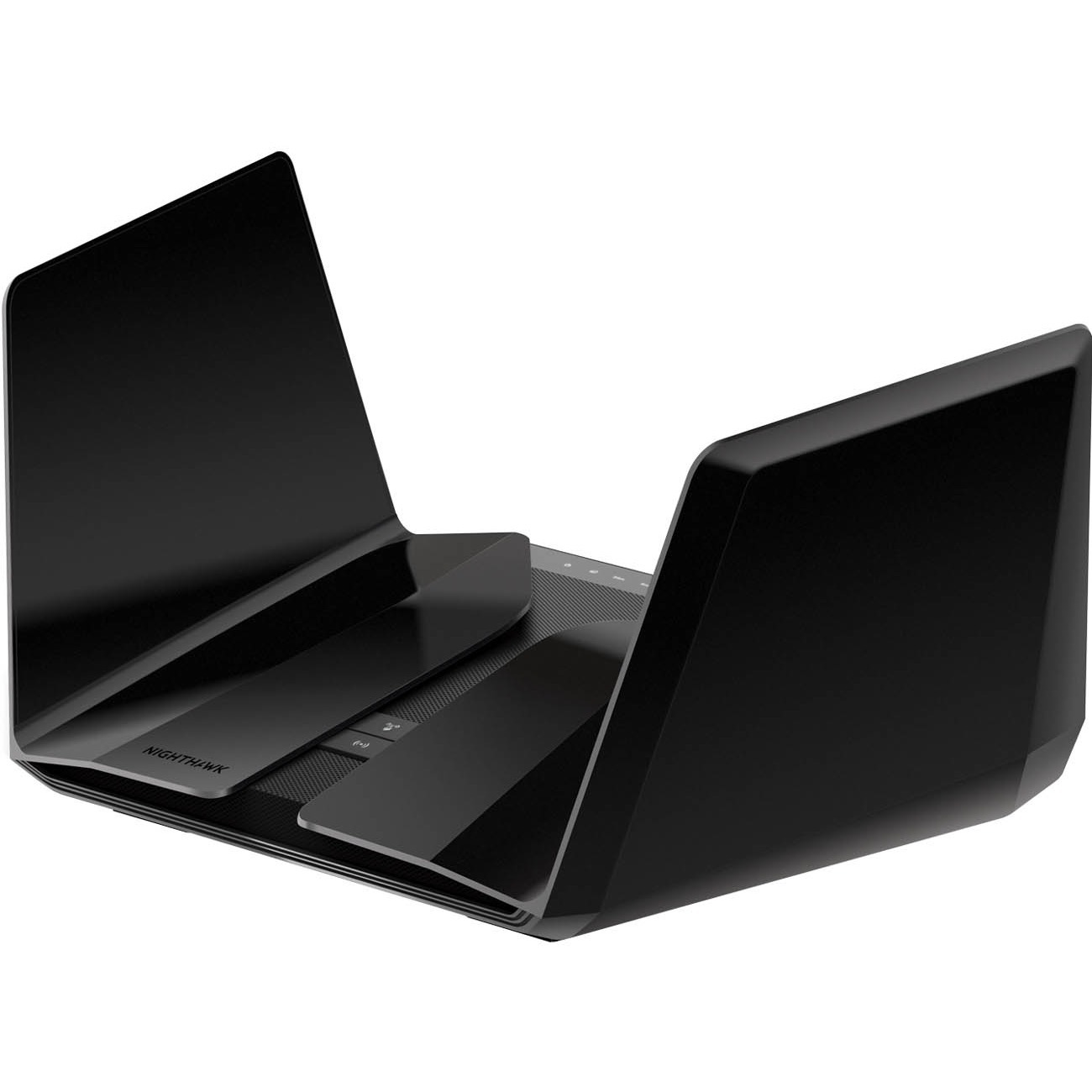 Netgear Nighthawk AX12 RAX120-100NAS AX6000 Wi‑Fi 6 router for high-demand home networking — left view