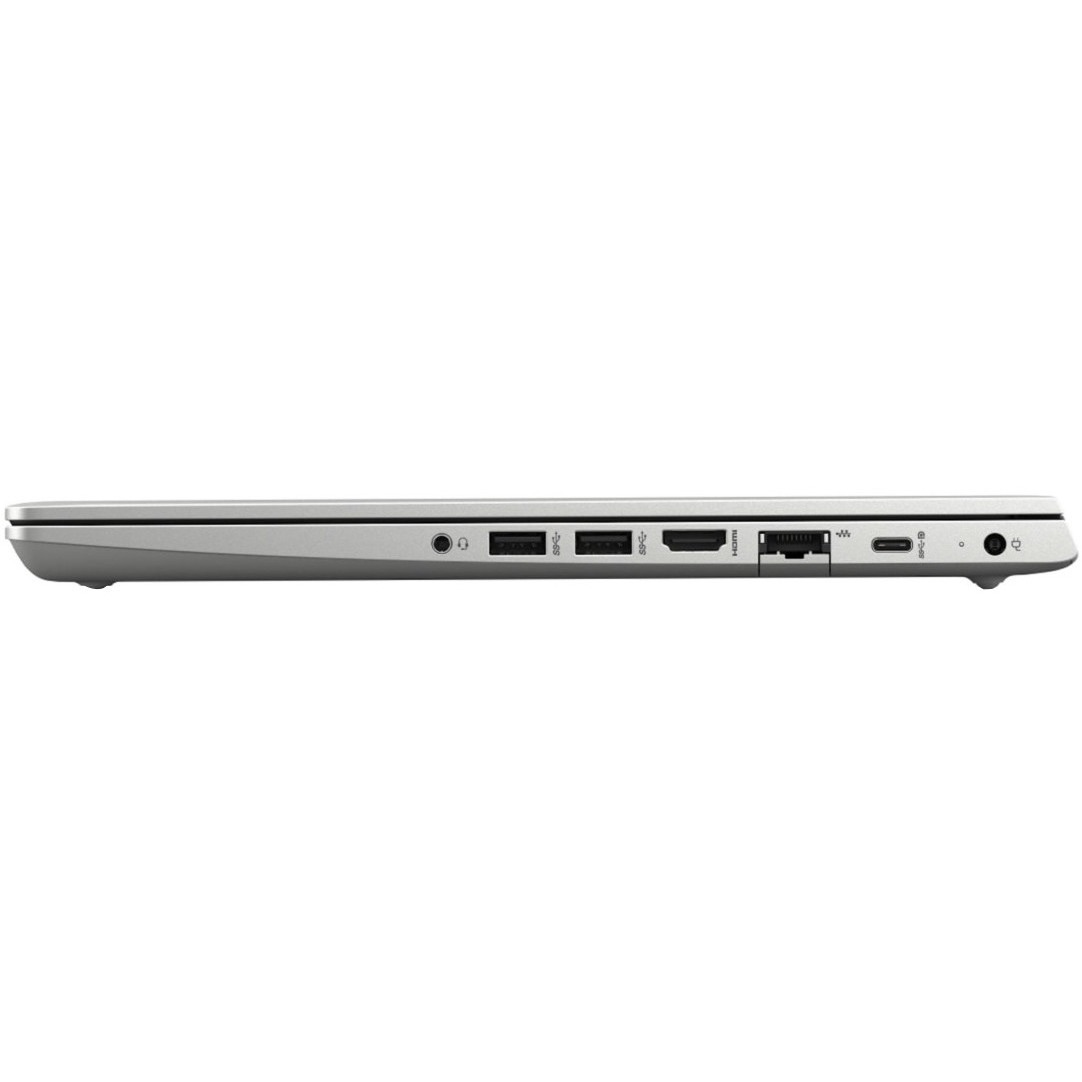 HP mt22 14-inch business laptop with Intel C5205U, 8 GB RAM, 128 GB SSD, and ThinPro — left view