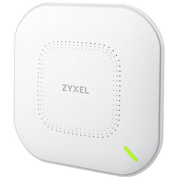 Zyxel NebulaFlex Pro WAX510D WiFi 6 indoor access point with dual-optimized antenna design — left view