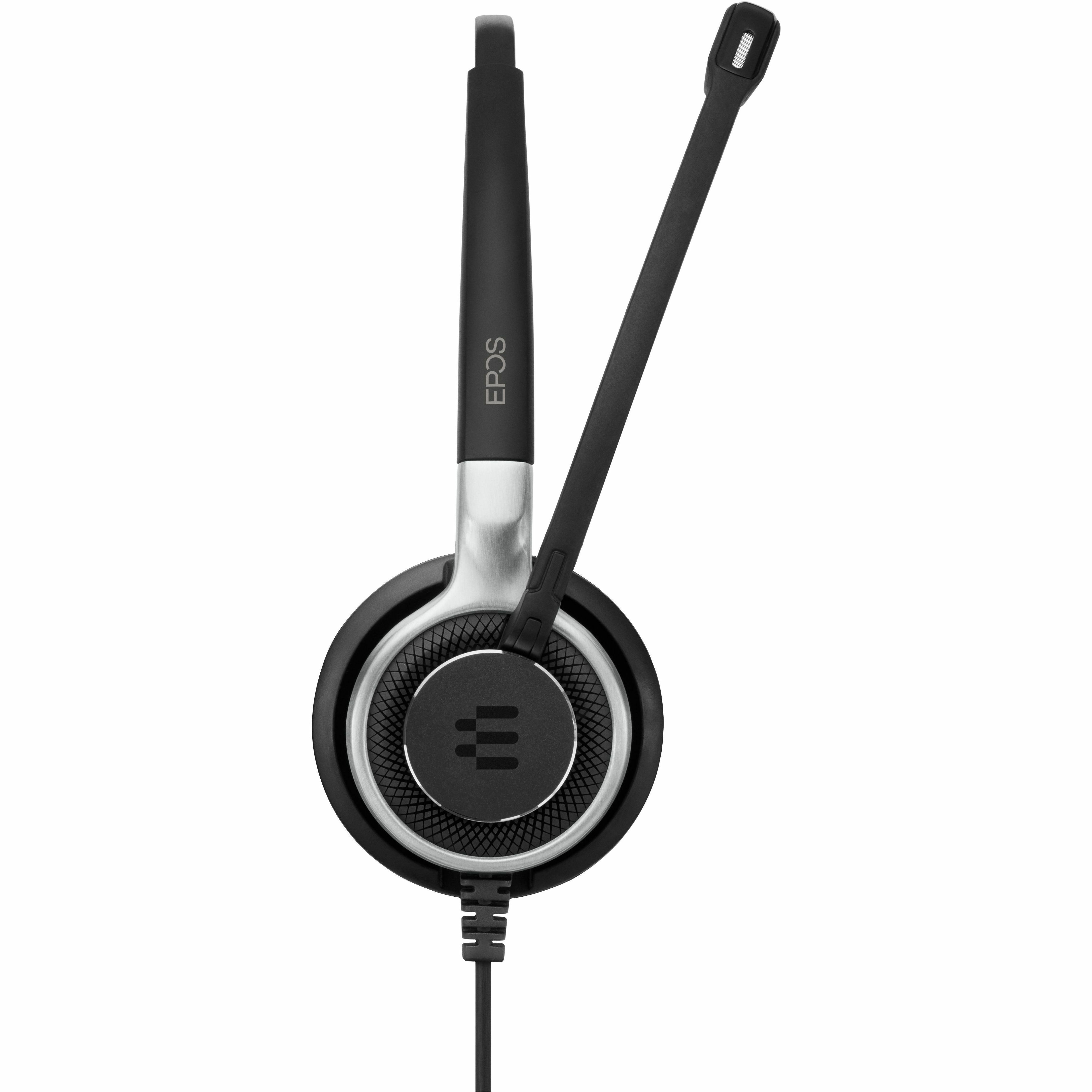 EPOS double-sided wired USB headset with ANC for UC and Skype for Business — left view