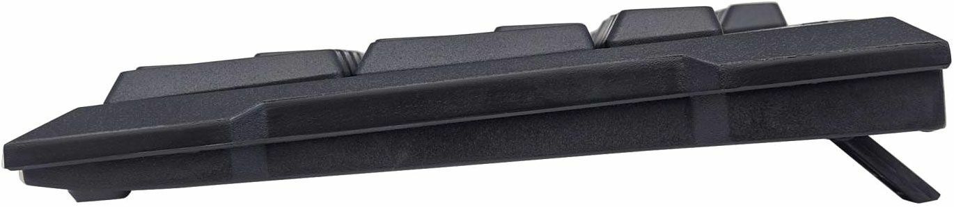 ENHANCED KEYBOARD USB, BLACK - 104 KEYS - STREAMLINED, DURABLE DESIGN IDEAL FOR — left view