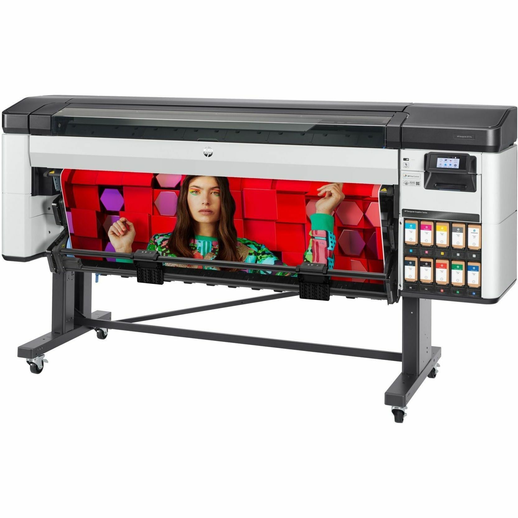 HP DesignJet Z9+ 64 Printer TAA Compliant wide-format color printer — left view