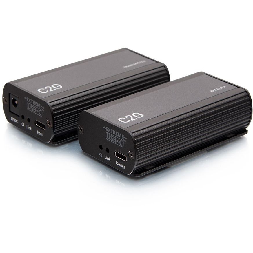 C2G 1 Port USB C Extender Kit — left view