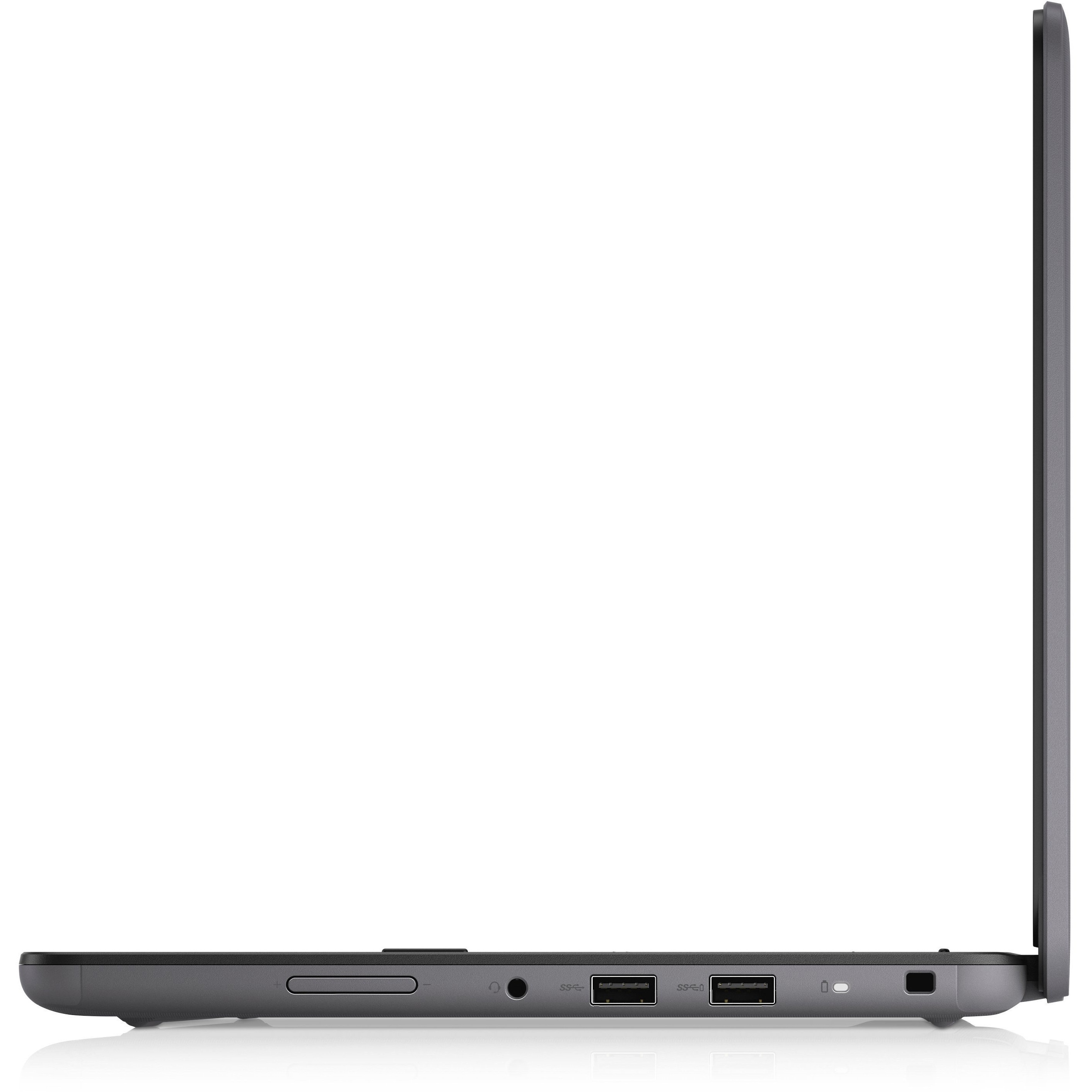 Dell Latitude 3120 11.6-inch laptop with Intel Celeron N5100, 4 GB RAM, and 128 GB SSD — left view