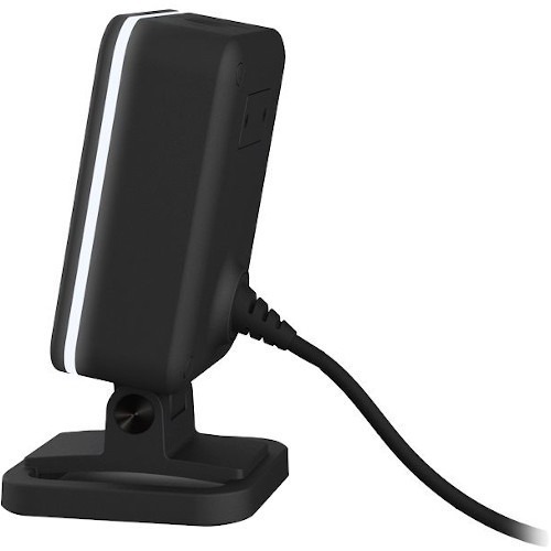 Honeywell Genesis 7680g USB countertop scanner for 1D 2D and PDF417 barcode capture — left view