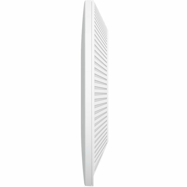 TP-Link Omada EAP670 AX5400 Wi‑Fi 6 indoor access point with 2.5G LAN uplink — left view