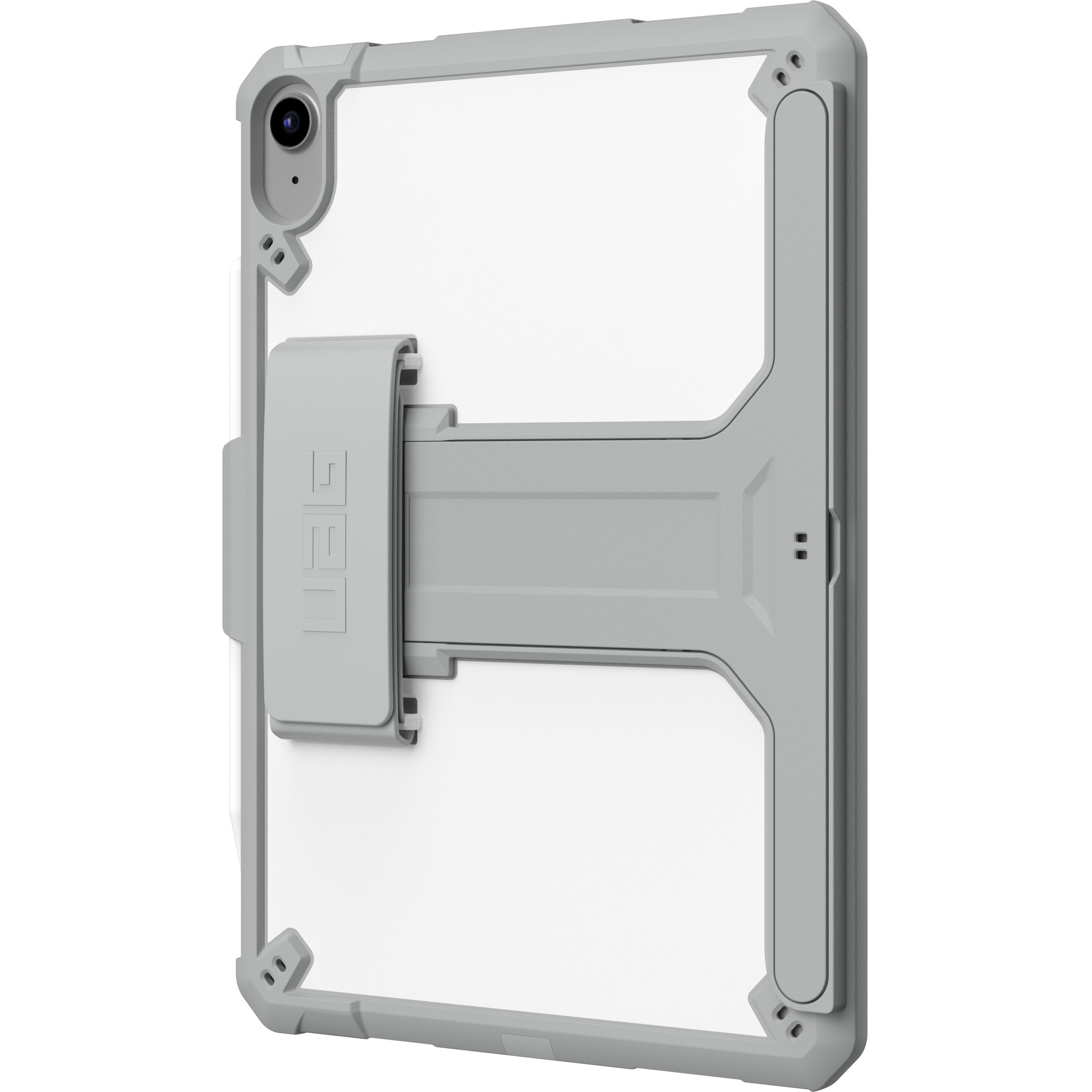 White UAG Scout Healthcare case for Apple iPad 11 A16 and 10.9-inch 10th Gen tablet — left view