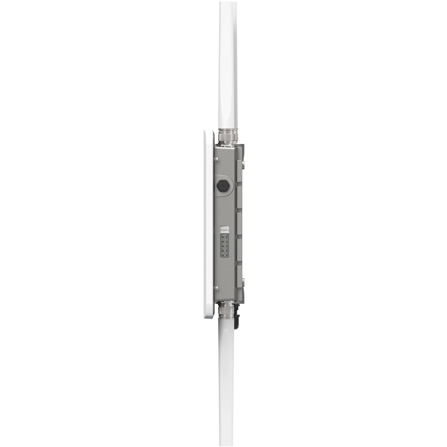 EnGenius ECW270 cloud managed outdoor Wi-Fi 6 dual-band access point with IP68 protection — left view