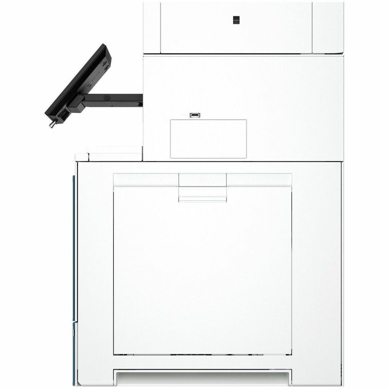 HP Color LaserJet Enterprise MFP 6800dn multifunction color laser printer for office document workflows — left view