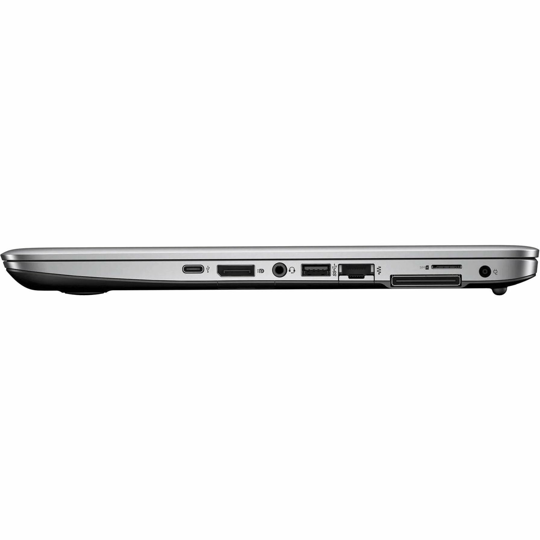 Refurbished HP EliteBook 840 G3 business laptop with 14-inch HD display, Core i5, 16 GB RAM, and 256 GB SSD — left view