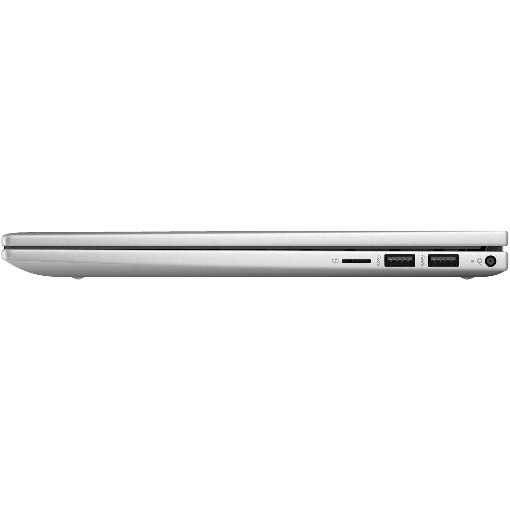 Refurbished HP ENVY x360 14-inch 2-in-1 laptop with Core i7, 16 GB RAM, 1 TB SSD, and touchscreen — left view