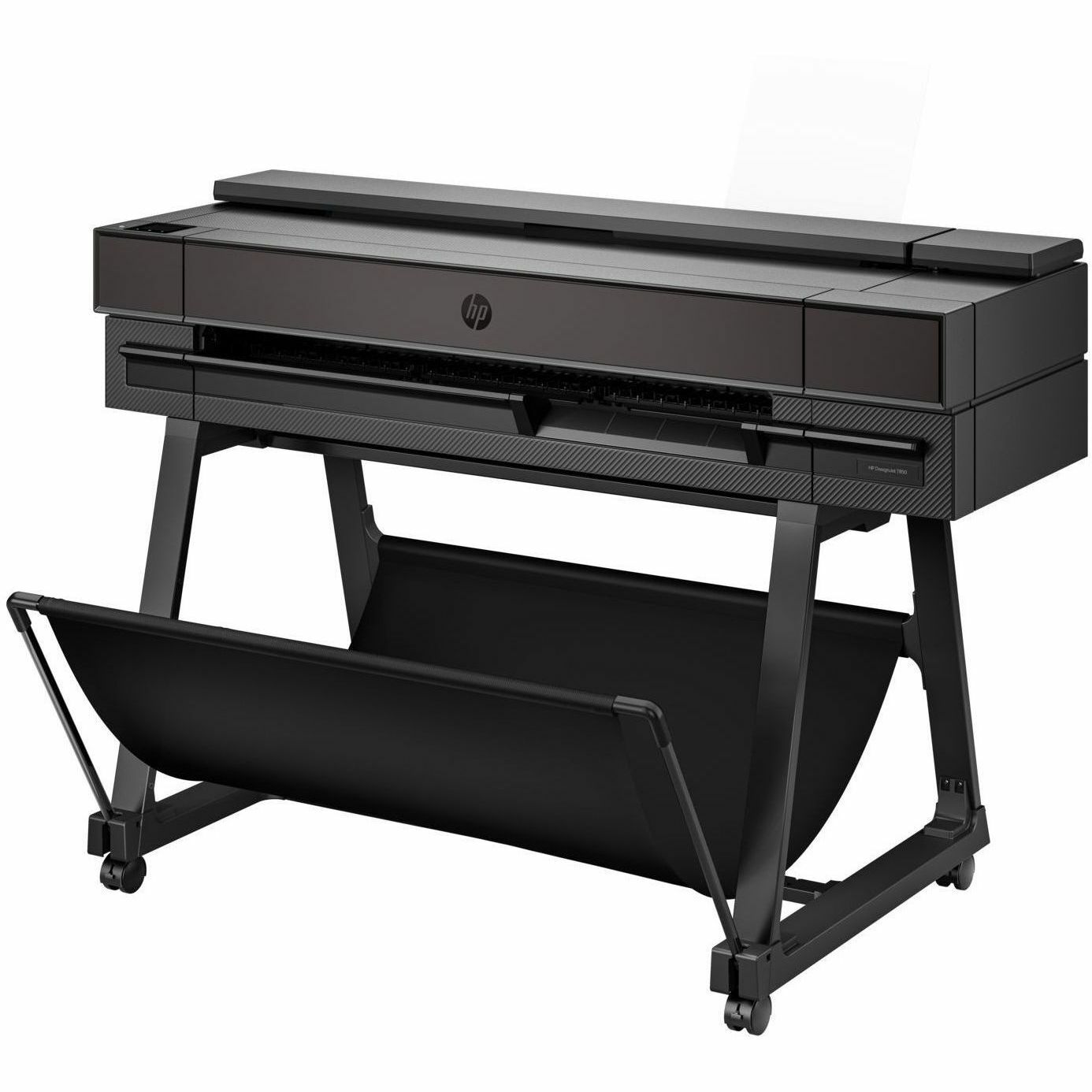 HP DesignJet T850 36-inch printer with 2-year warranty for technical large-format printing — left view
