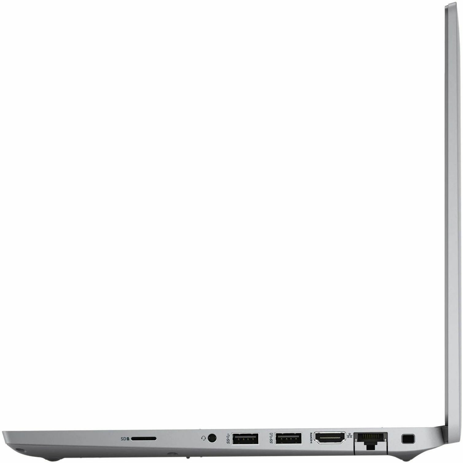Refurbished Dell 5420 laptop with 14-inch Full HD display, Core i5, 16 GB RAM, and 512 GB SSD — left view