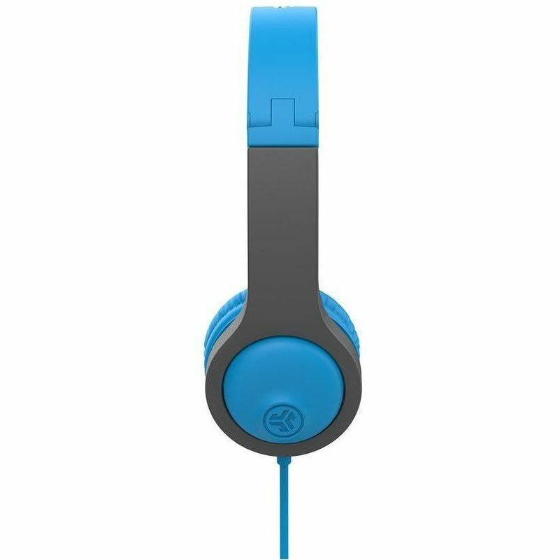 JLab JBuddies Gen 2 folding kids headphones in blue — left view