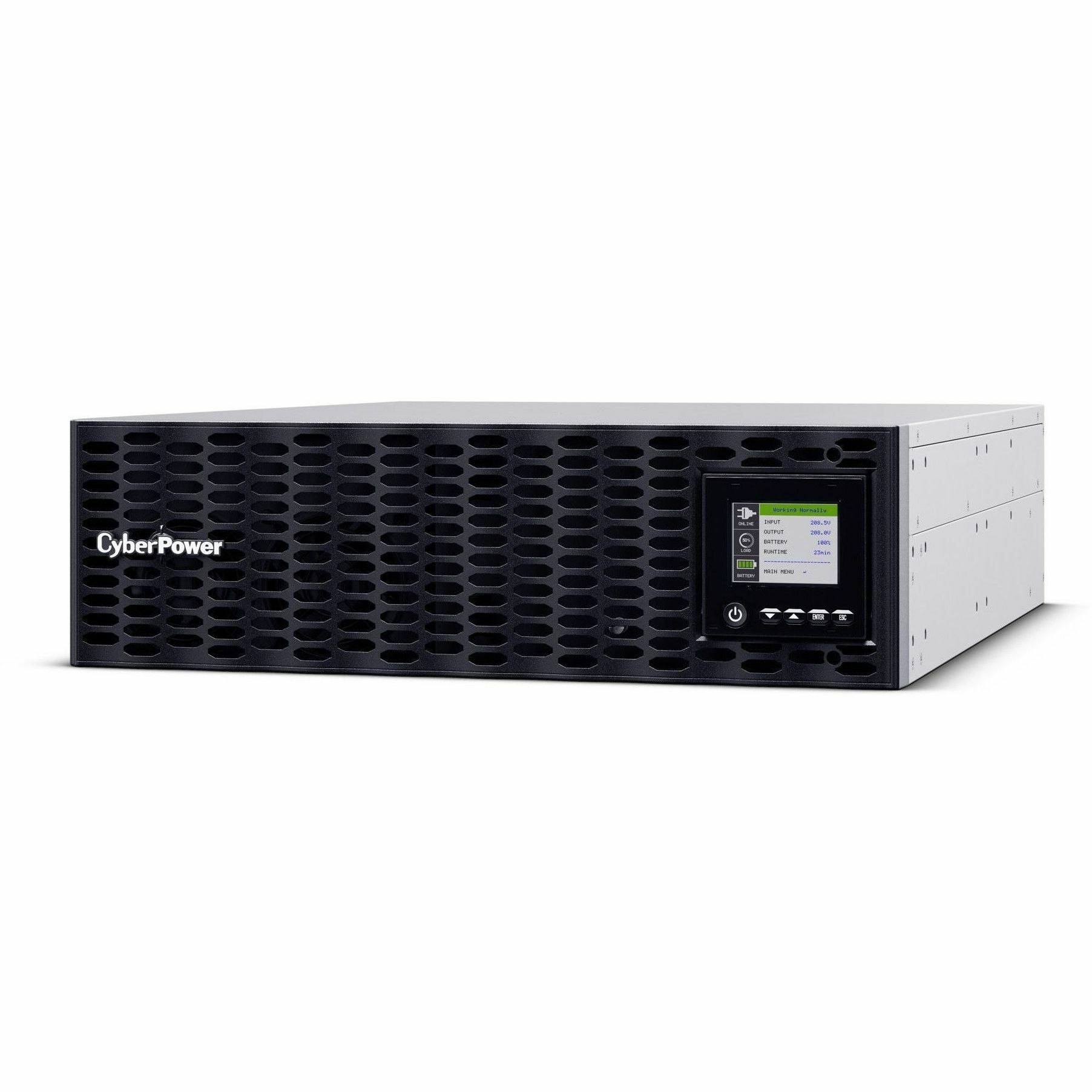 5KVA/5KW ONLINE UPS 3U L6-30P 200-240V RMCARD RT 3YR WTY