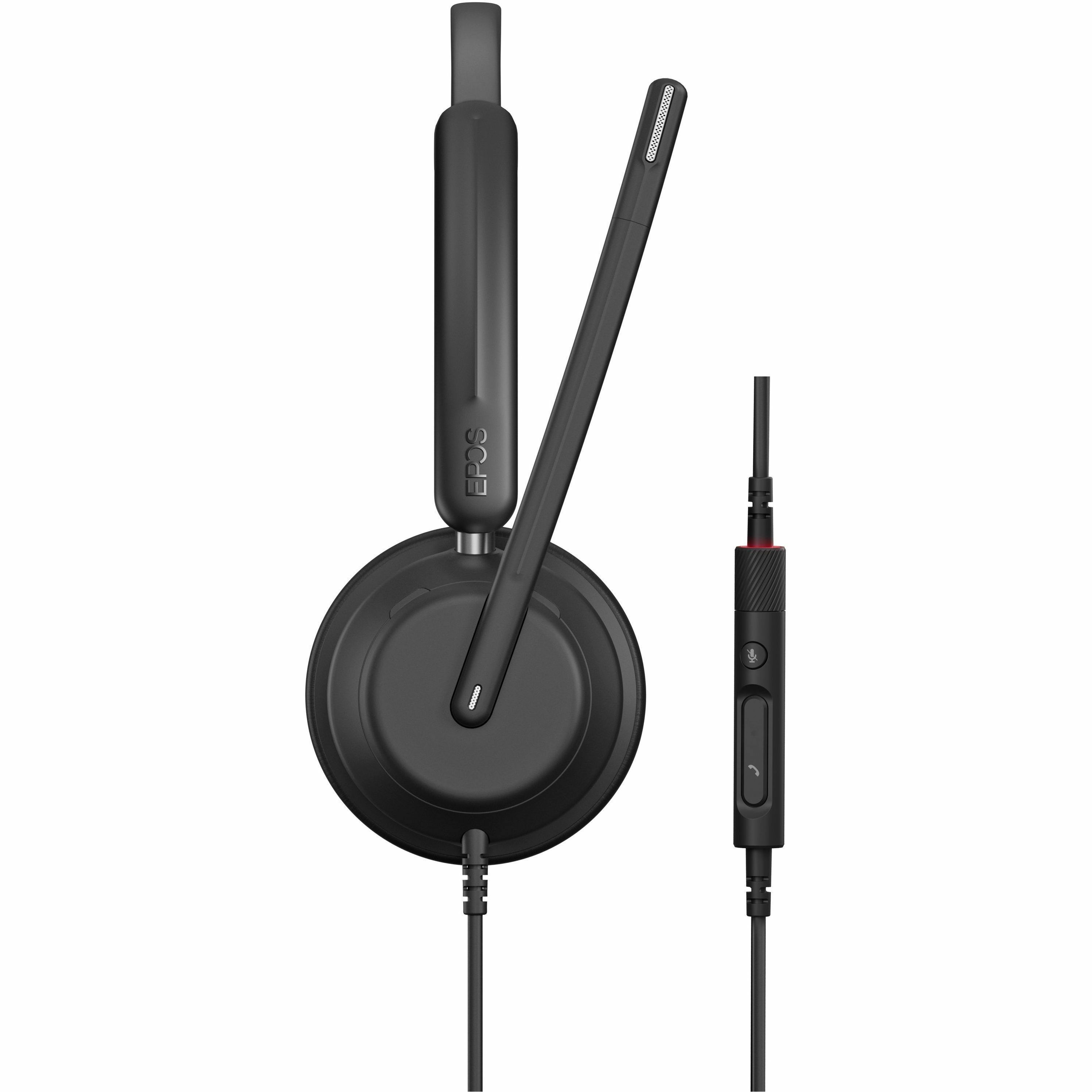 EPOS IMPACT 730 wired over-the-head headset with boom microphone for UC calls — left view