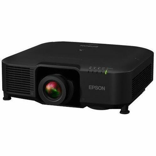Epson ProAV EBPQ2010B black 10,000 lumen 4K laser projector for ProAV installations — left view