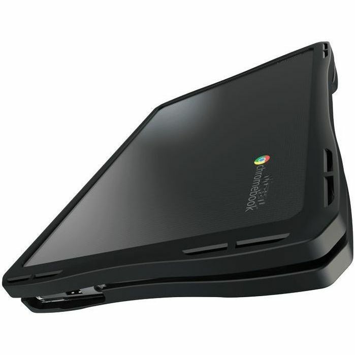 UZBL rugged hard shell case for Lenovo 100e and 100w Gen 4 with clear polycarbonate shell and reinforced TPU edges — left view