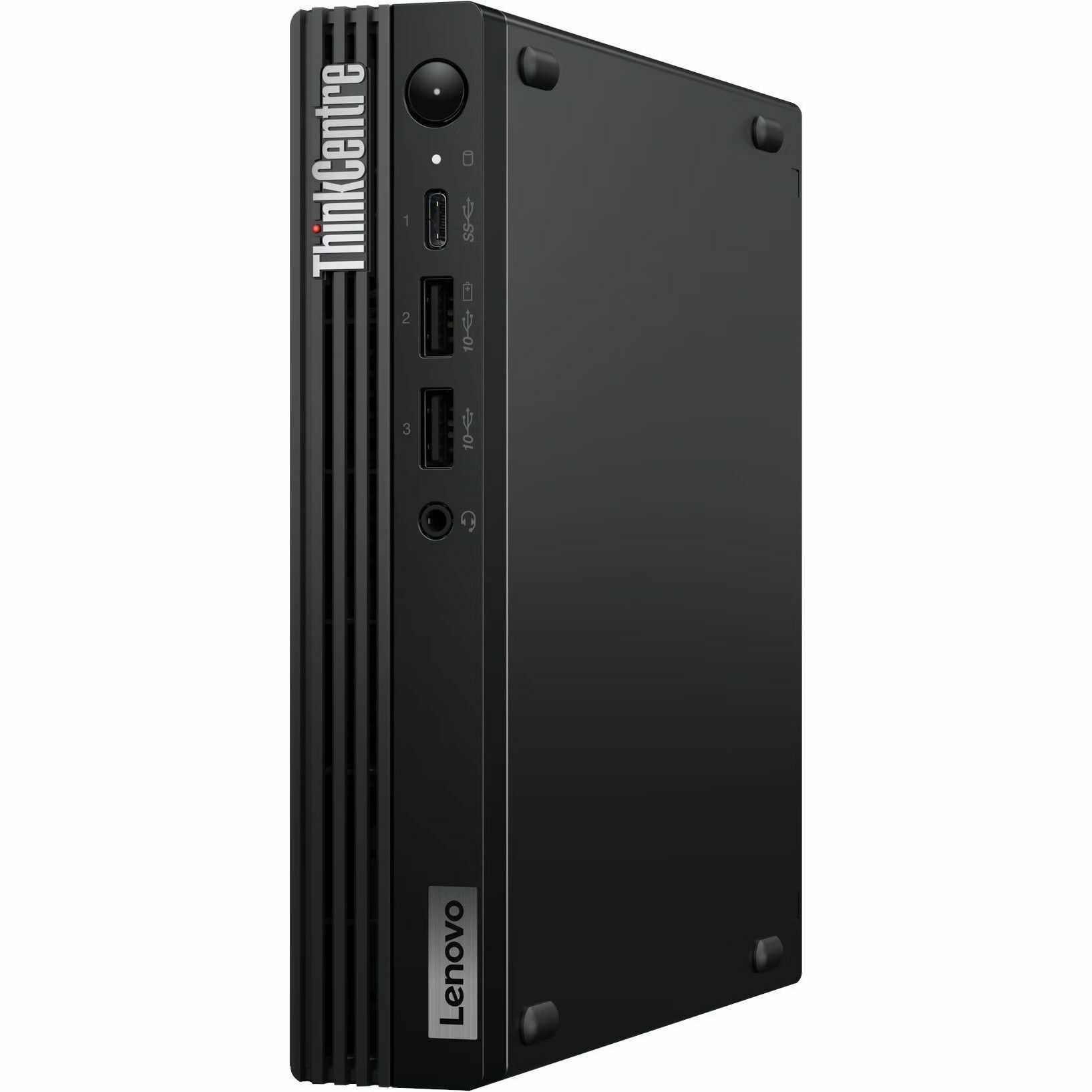 Lenovo - Ordinateur de bureau ThinkCentre M70q Gen 5 12TD001LCA - Intel Core i3 14e g&eacute;n&eacute;ration - 16 Go - 512 G...