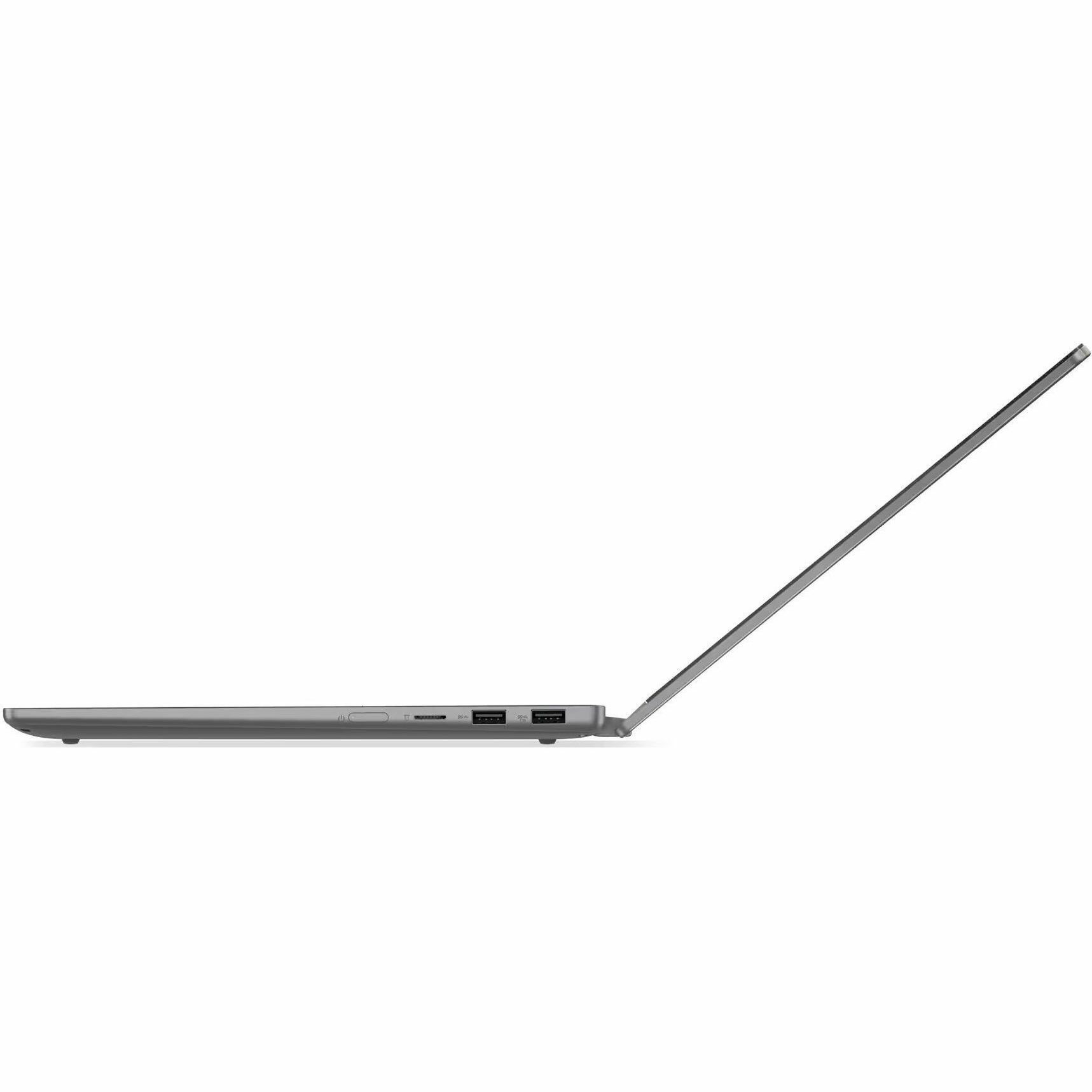 Lenovo IdeaPad 5 2-in-1 14-inch touchscreen laptop with Snapdragon X Plus, 16 GB memory, and 1 TB SSD — left view
