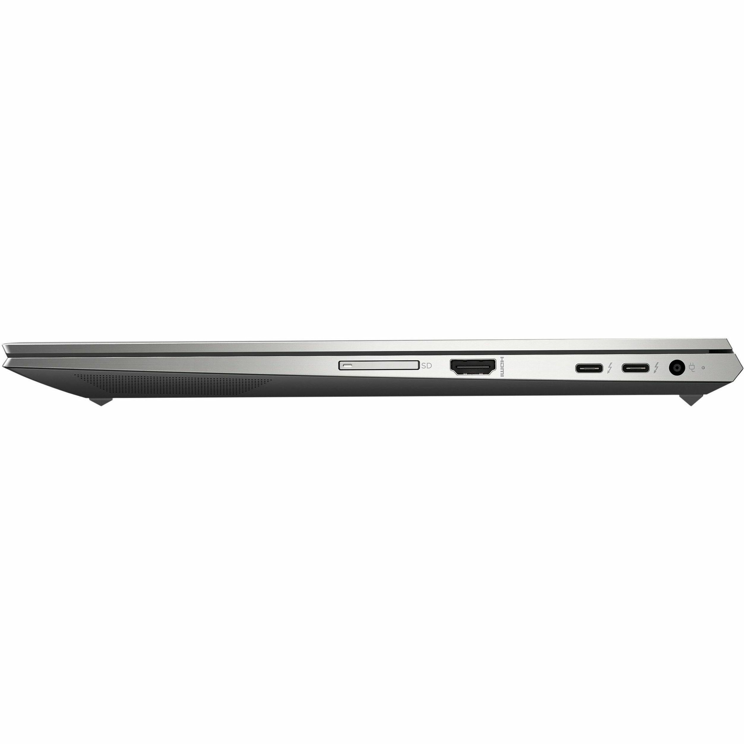 Refurbished HP ZBook Studio G7 mobile workstation with 15.6-inch Full HD display, Core i9, 32 GB RAM, and Quadro T2000 graphics — left view