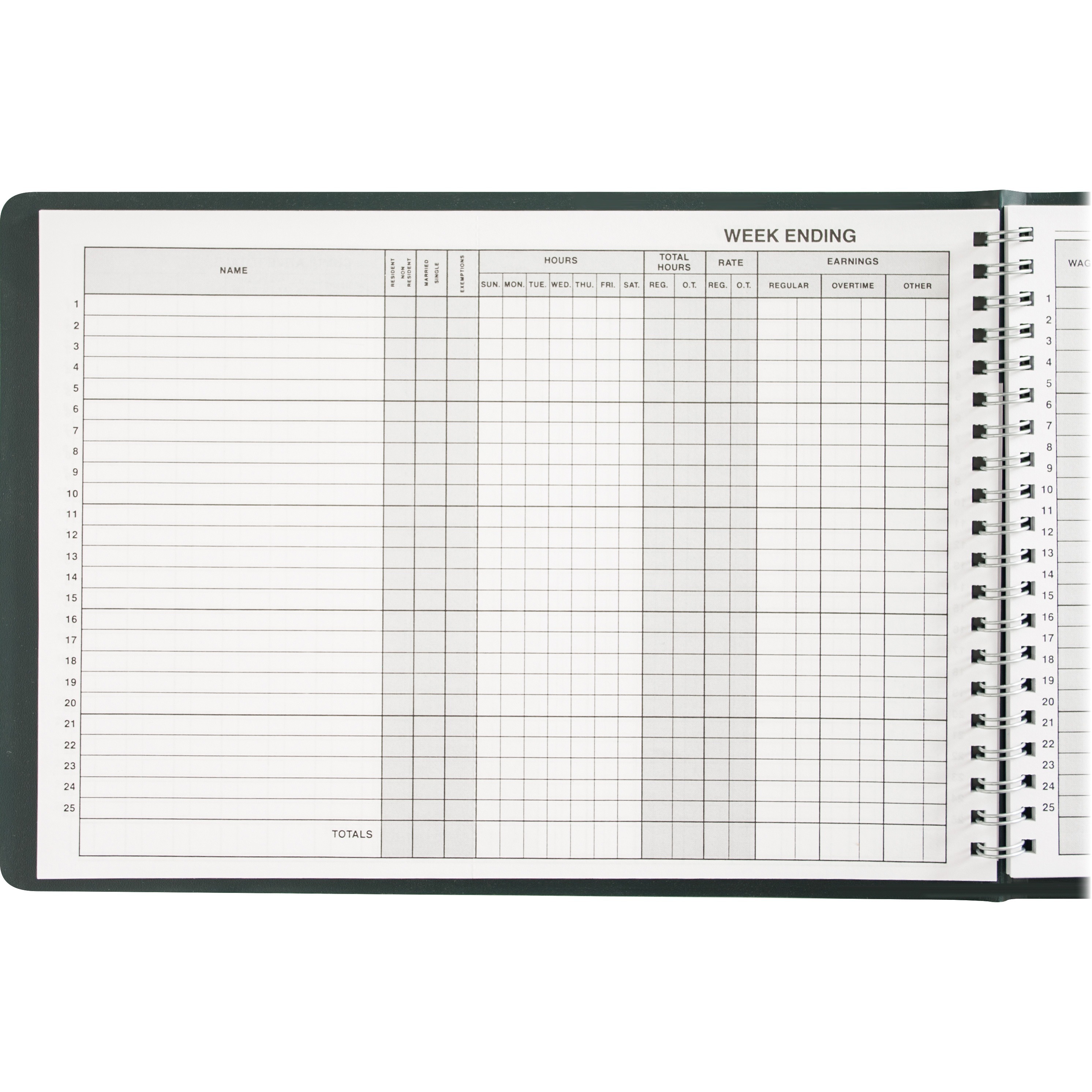 Dome Wirebound Payroll Book