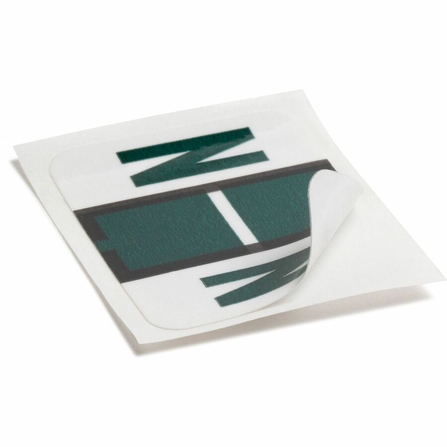 SMD67084 - Unlike ACCS style labels, these bar-style alphabetical labels are for end-tab folders only. Color-coding labels are tab products compatible. Self-adhesive makes them easy to use. Label measures 1-1/4" wide x 1" high (before folding).