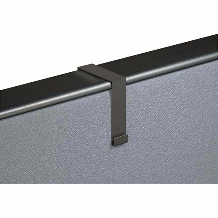 Quartet Matrix Cubicle Partition Hangers - for Board, Cubicle - Metal - Black - 2 / Set