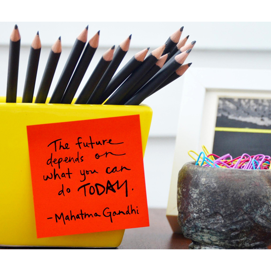 Post-it® Super Sticky Dispenser Notes - Playful Primaries Color Collection - 540 - 3" Flag/Note Width x 3" Flag/Note Length - Square - 90 Sheets per Pad - Unruled - Candy Apple Red, Sunnyside, Blue Paradise - Paper - Self-adhesive, Repositionable - 6 