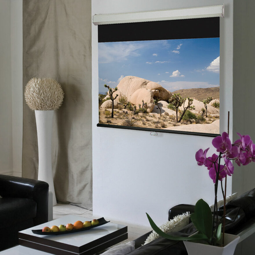Draper Luma 2, 133" , HDTV, Matt White XT1000E - Matt White XT1000E - 69" x 120" - Wall/Ceiling Mount