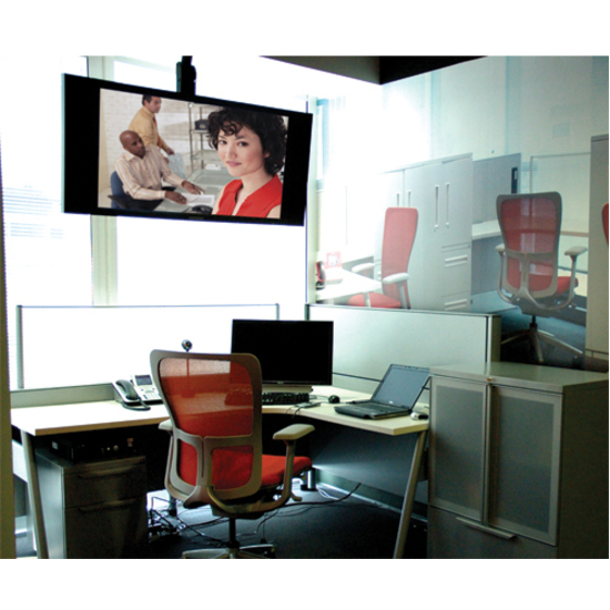 Chief PCM2000B flat panel ceiling mount with angled column for 42-71 inch displays — life-style view