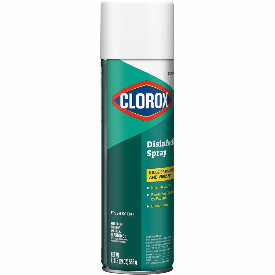CloroxPro™ Disinfecting Spray - Spray - 19 fl oz (0.6 quart) - Fresh Scent - Pleasant Scent, Disinfectant - 12 / Carton