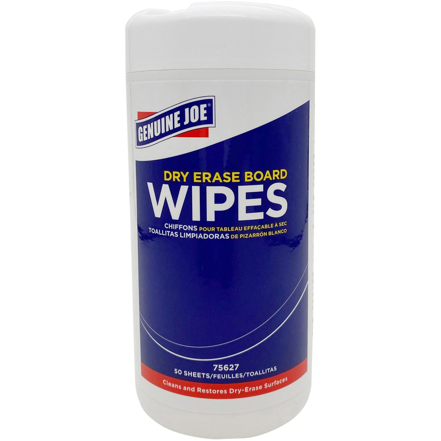Picture of Genuine Joe Dry Erase Board Cleaning Wipes
