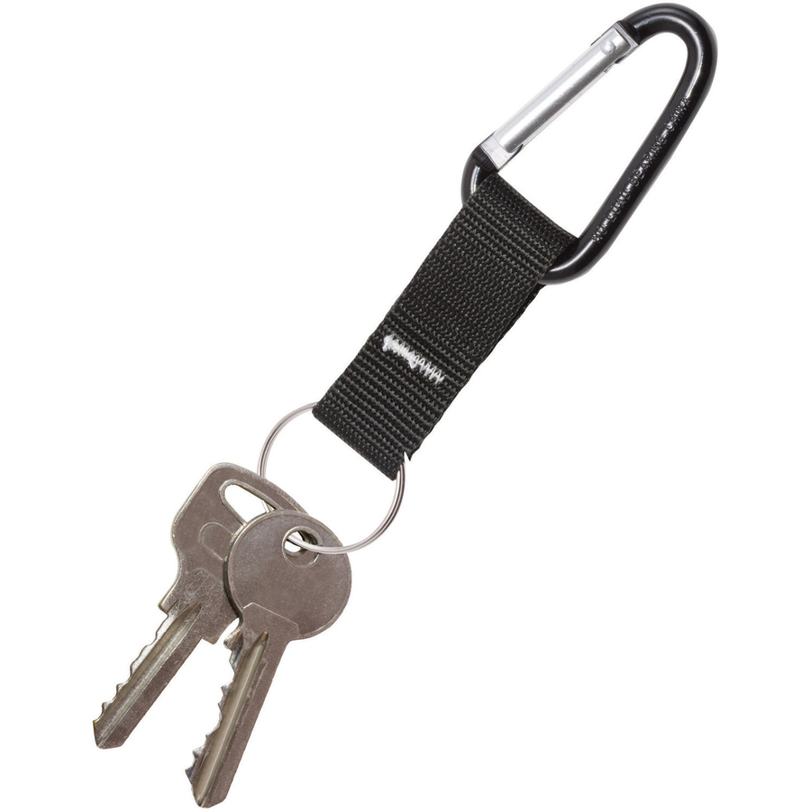 Advantus Carabiner Key Chain - Black - 10 / Pack
