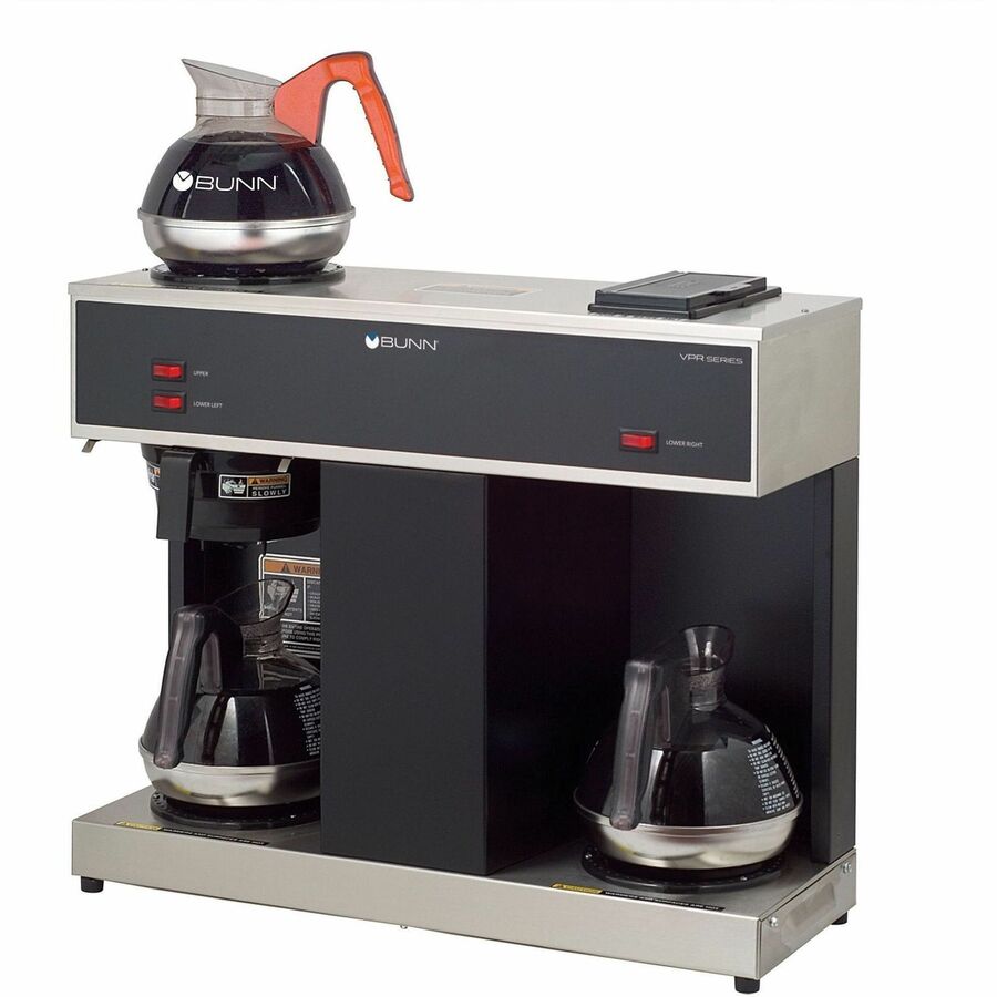 BUNN VPS 3-Warmer Coffee Brewer - 1660 W - 2 quart - 12 Cup(s) - Multi-serve - Stainless Steel - Stainless Steel Body