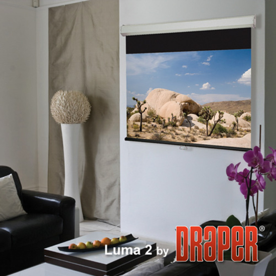 Draper Luma 2 Manual Projection Screen - Matte White - 119" Diagonal