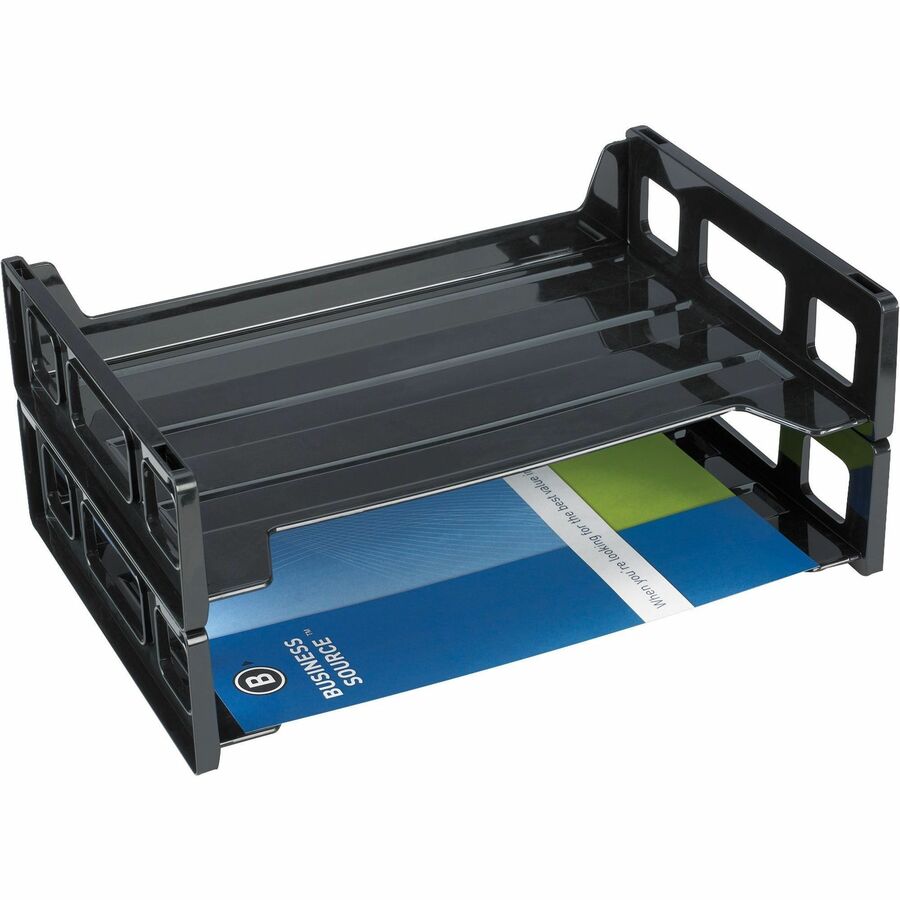 Picture of Business Source Side-loading Stackable Letter Trays