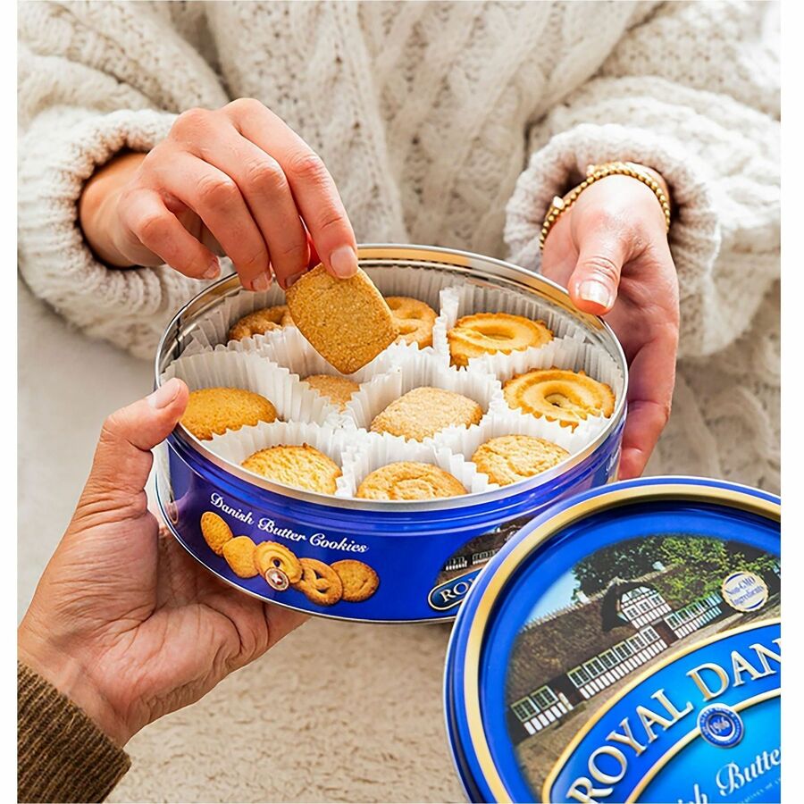 Office Snax Royal Dansk Danish Butter Cookies - Preservative-free - Butter - 12 oz - 1 Each