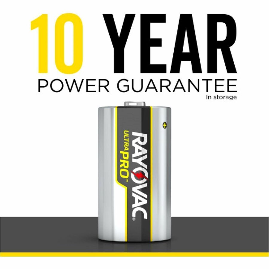 Rayovac Ultra Pro Alkaline D Batteries - For Multipurpose - D - 1.5 V DC - 12 / Pack - Kennedy Office